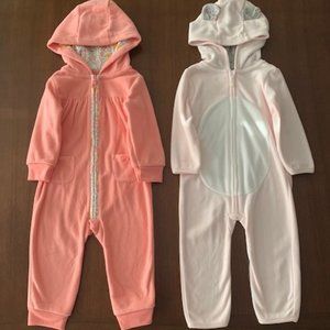 Carter's Baby Fleece Jumpsuit Bundle